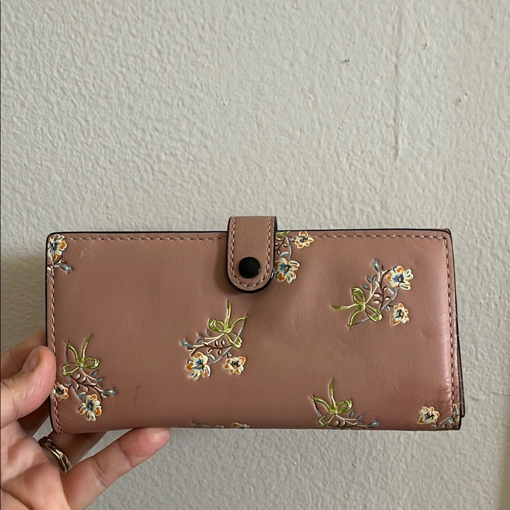 Coach Floral Embroidered Women's Wallet
